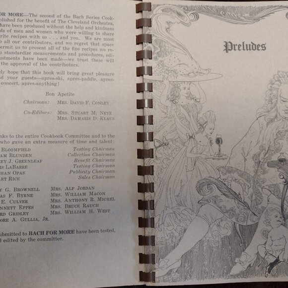 Bach for More Fireside Classics Cookbook 1974 Cleveland Orchestra Junior Commite - Picture 4 of 10